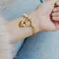 Pearl Heart Bracelet