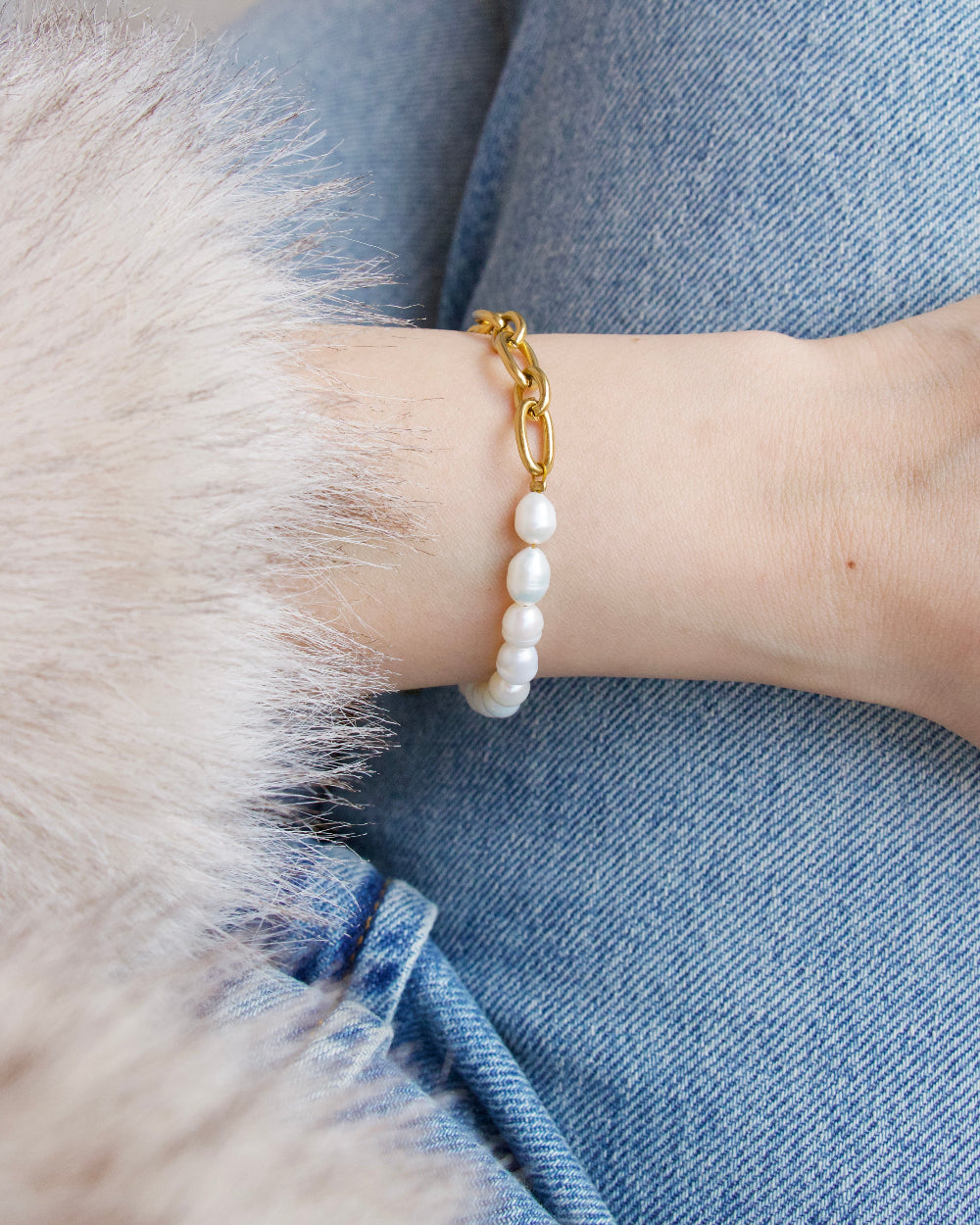 Pearl Heart Bracelet