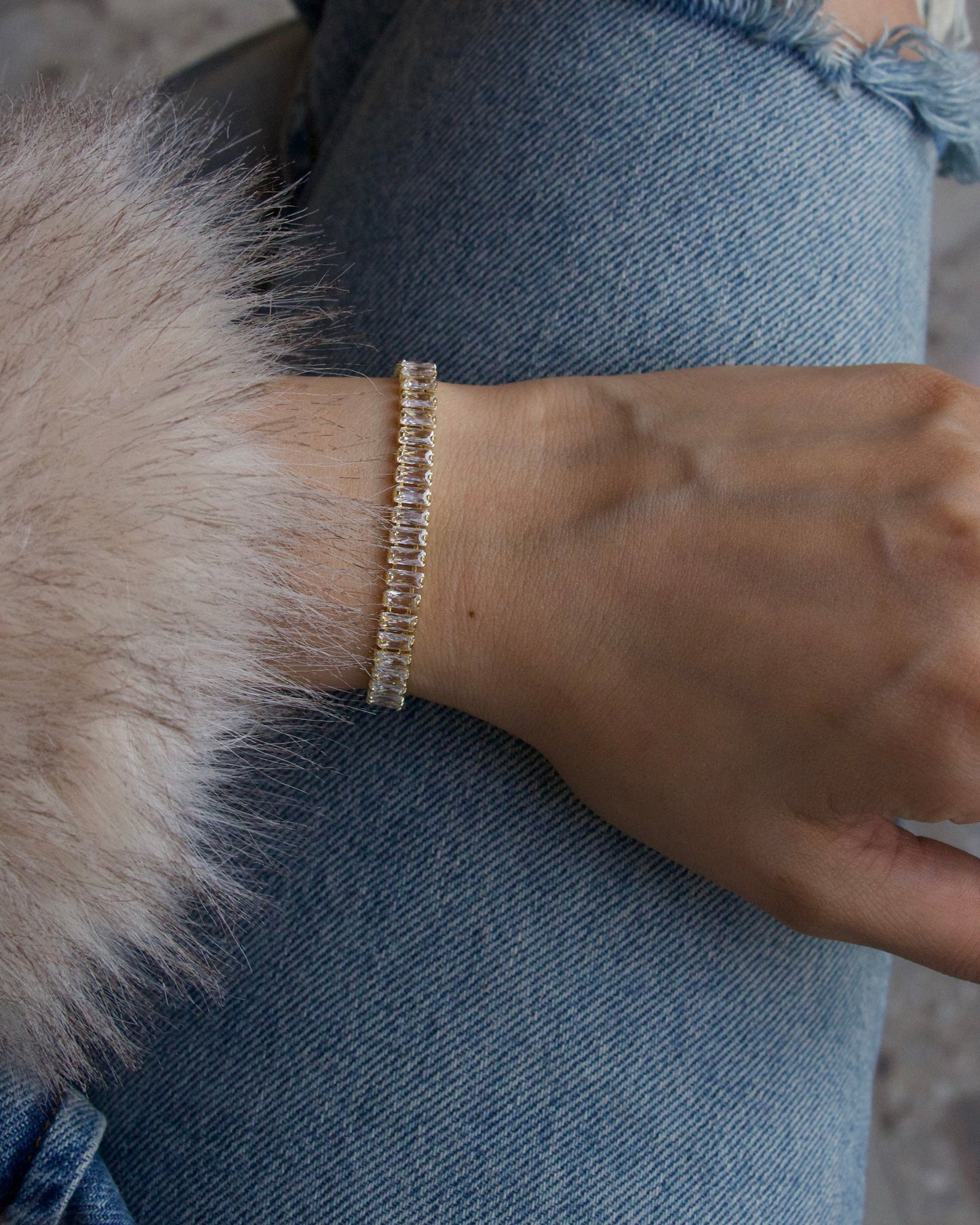 Aurora Tennis Slider Bracelet