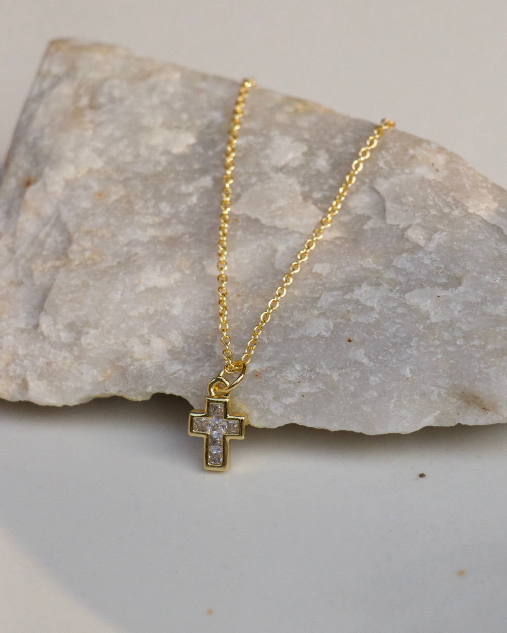 Mini Divine Cross Necklace