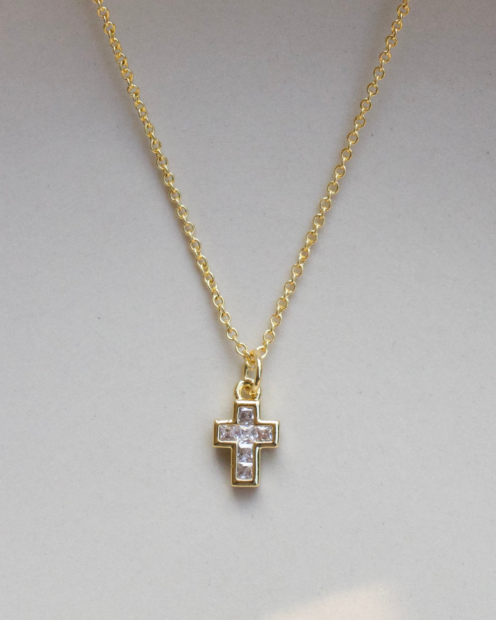 Mini Divine Cross Necklace