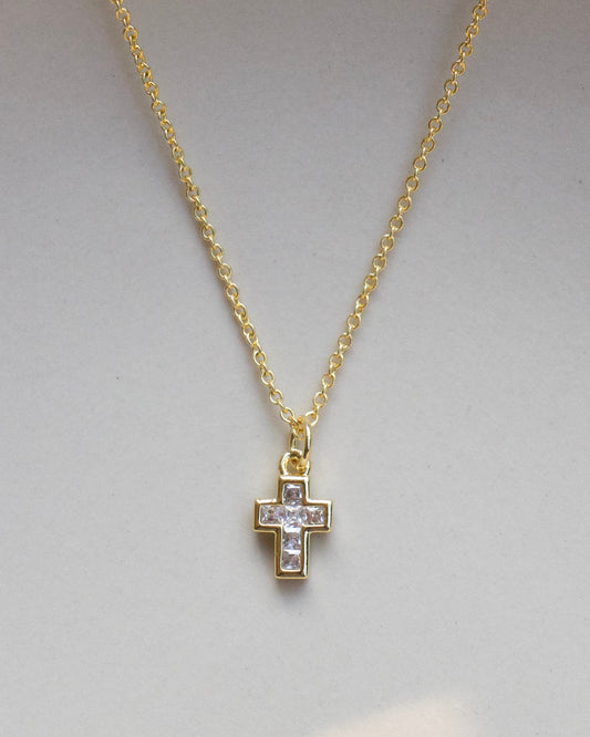 Mini Divine Cross Necklace