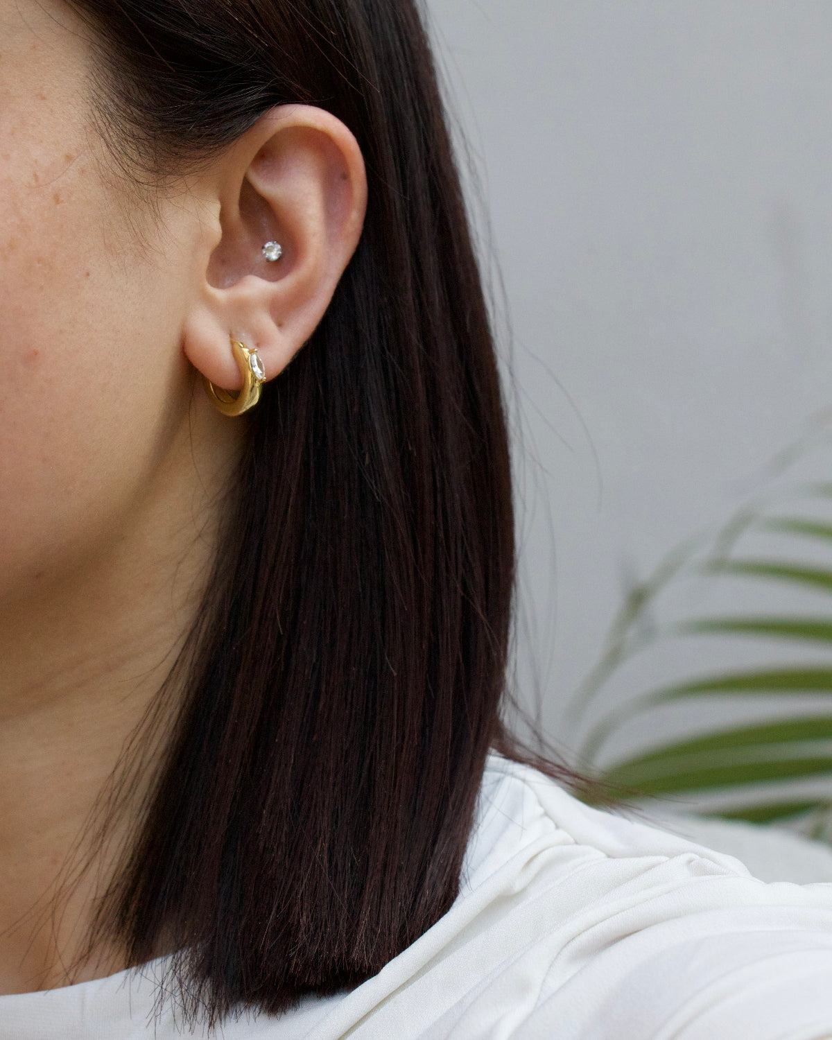 Mini Marquise Hoops