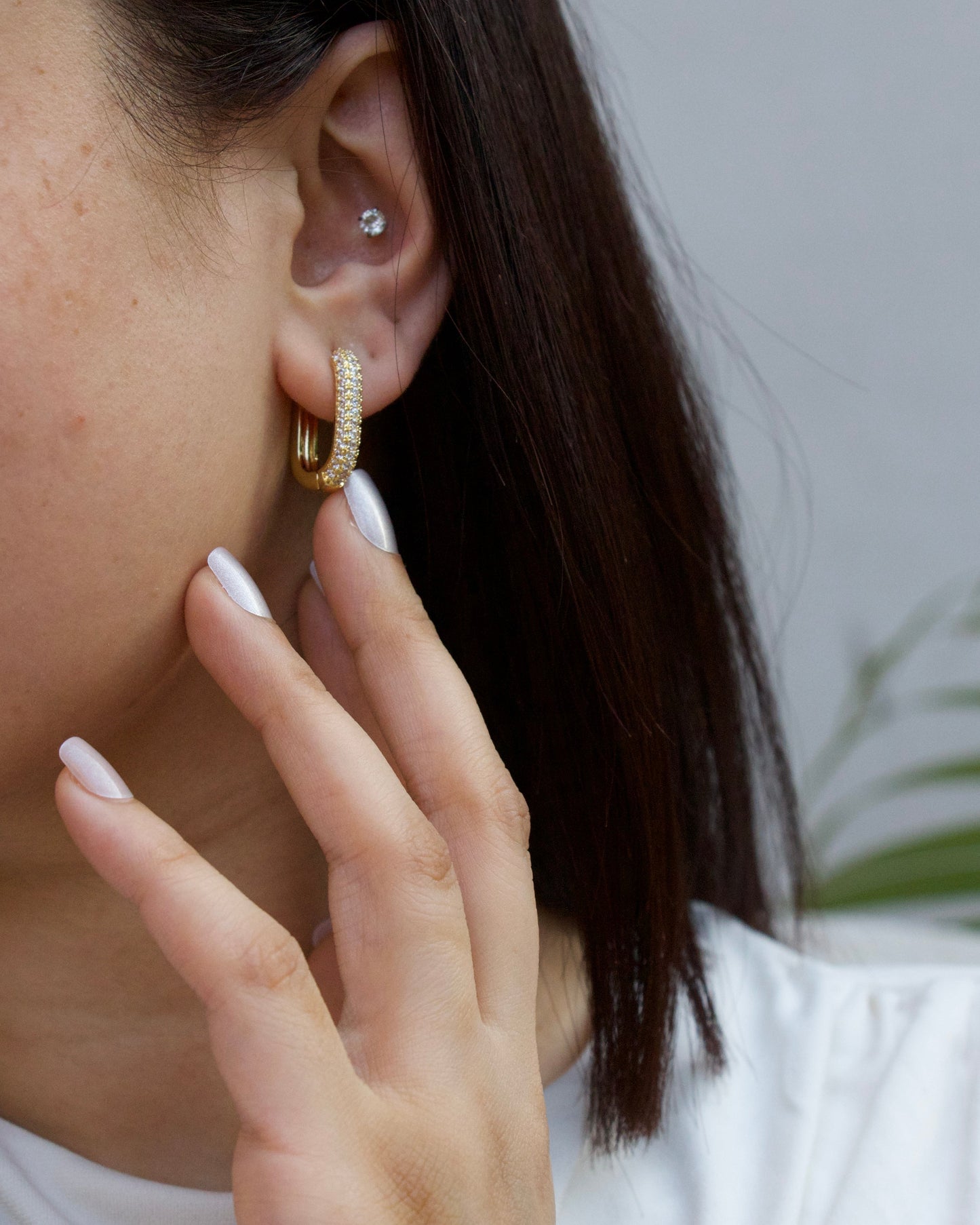 Lucent Curve Hoops