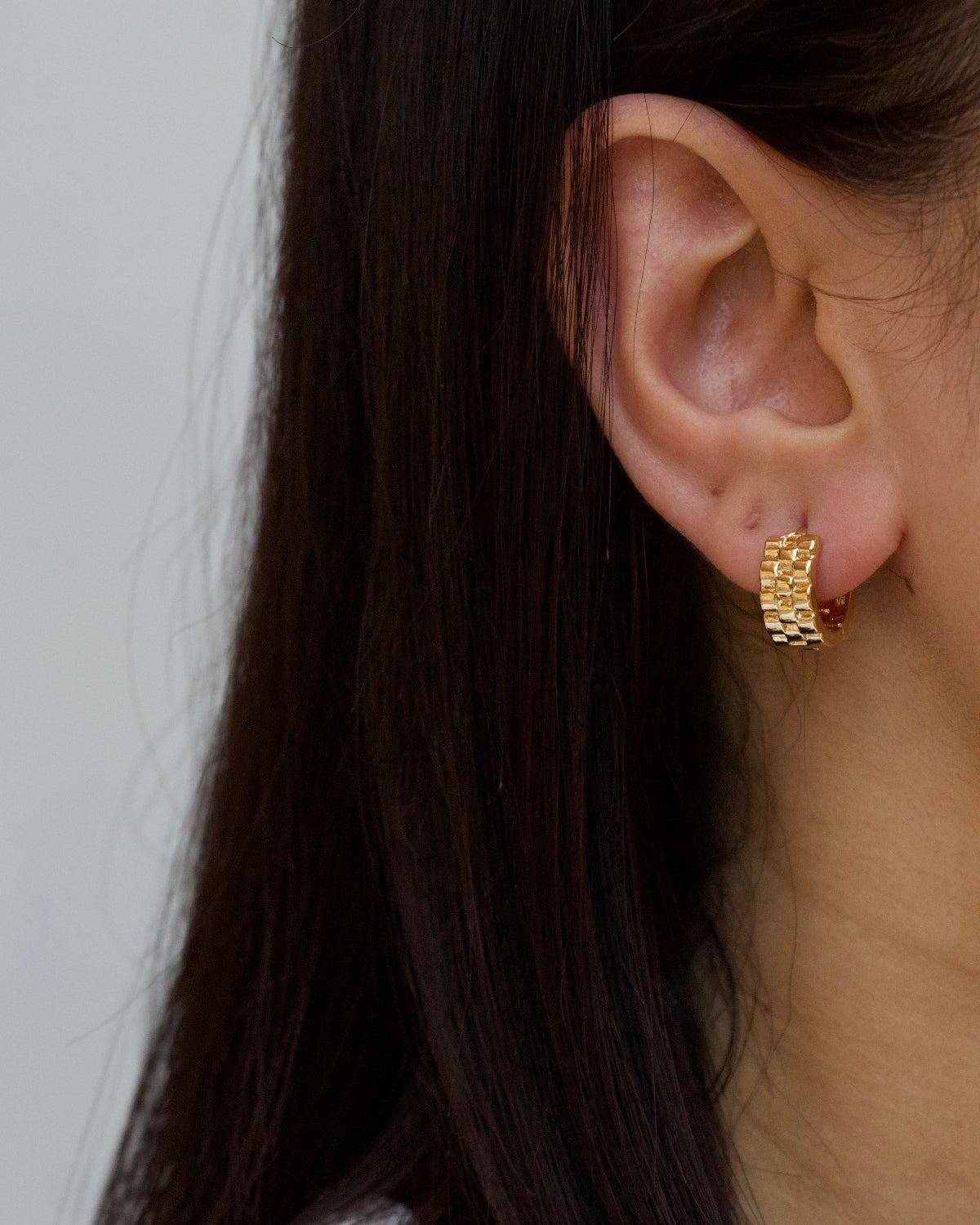 Mini Checkered Hoops