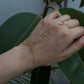 Teardrop Hand Chain Bracelet