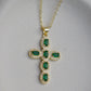 Sage Cross Necklace