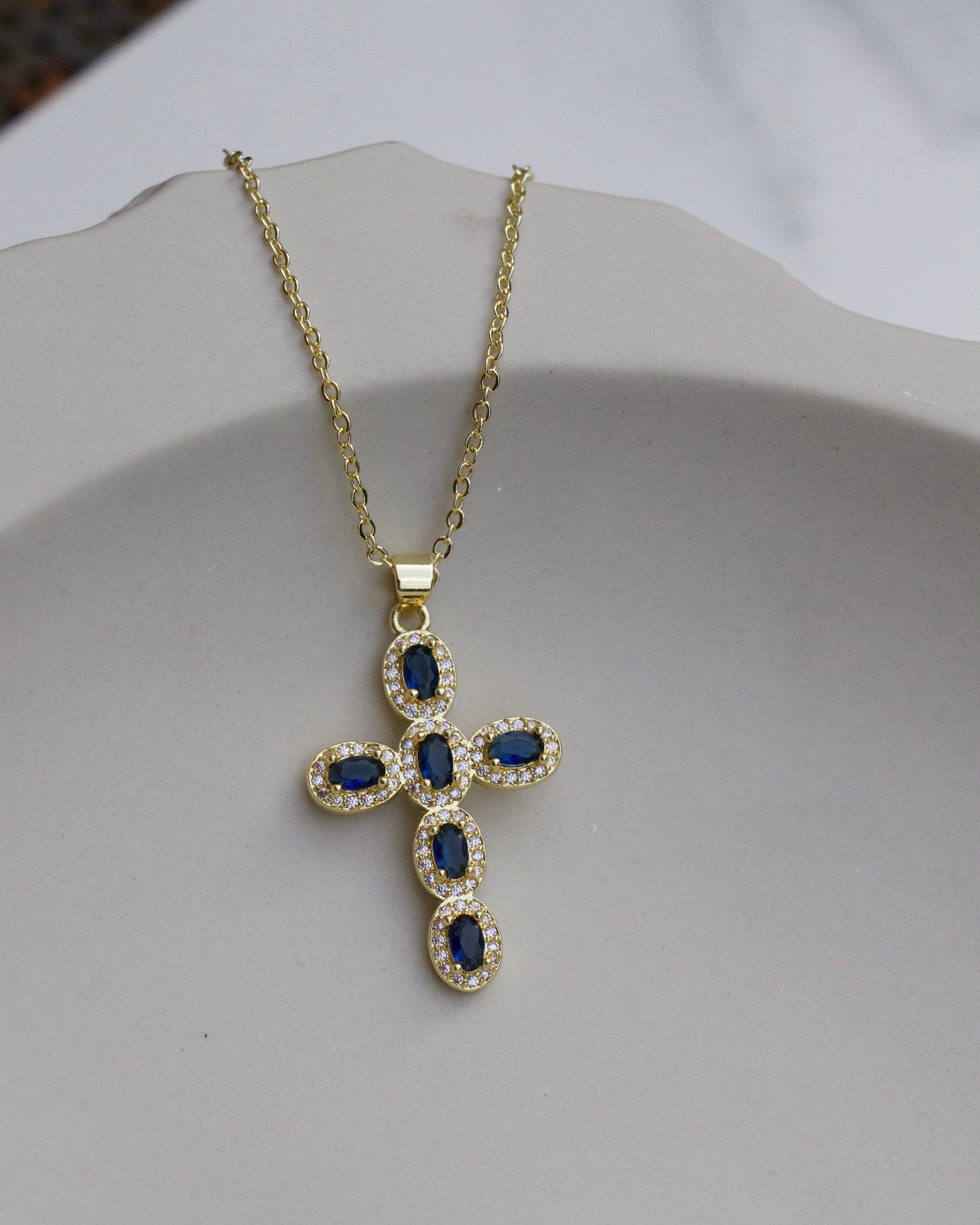 Midnight Cross Necklace