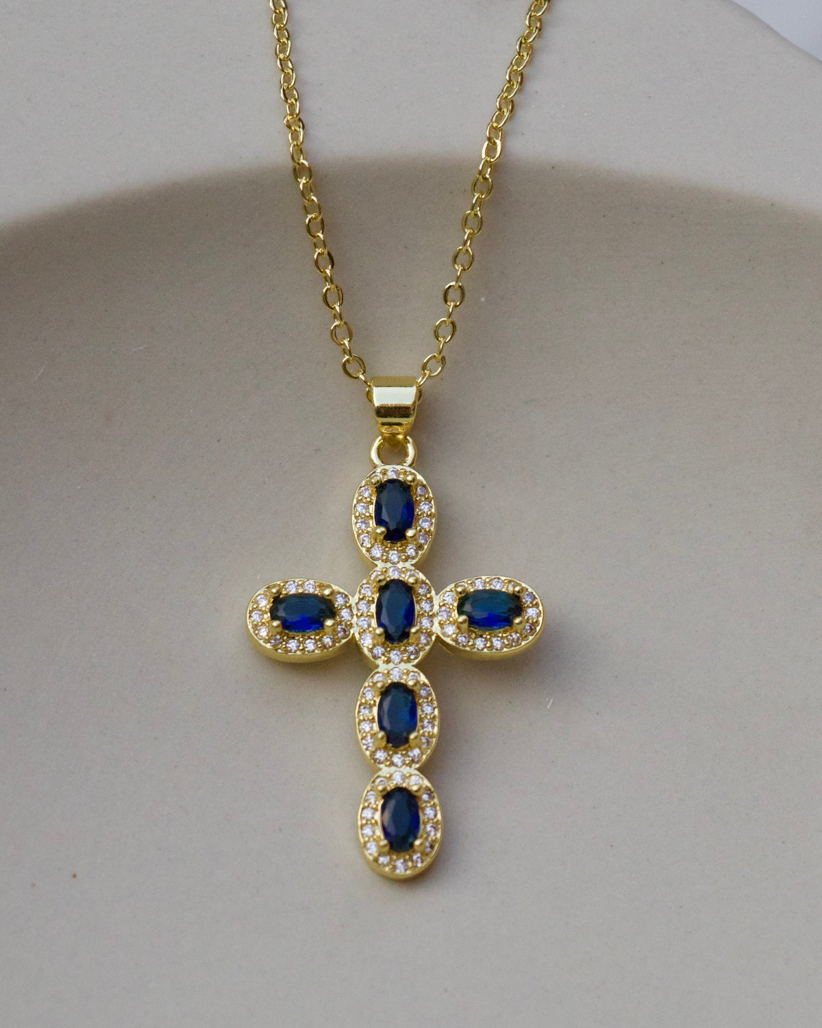 Midnight Cross Necklace
