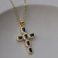 Midnight Cross Necklace