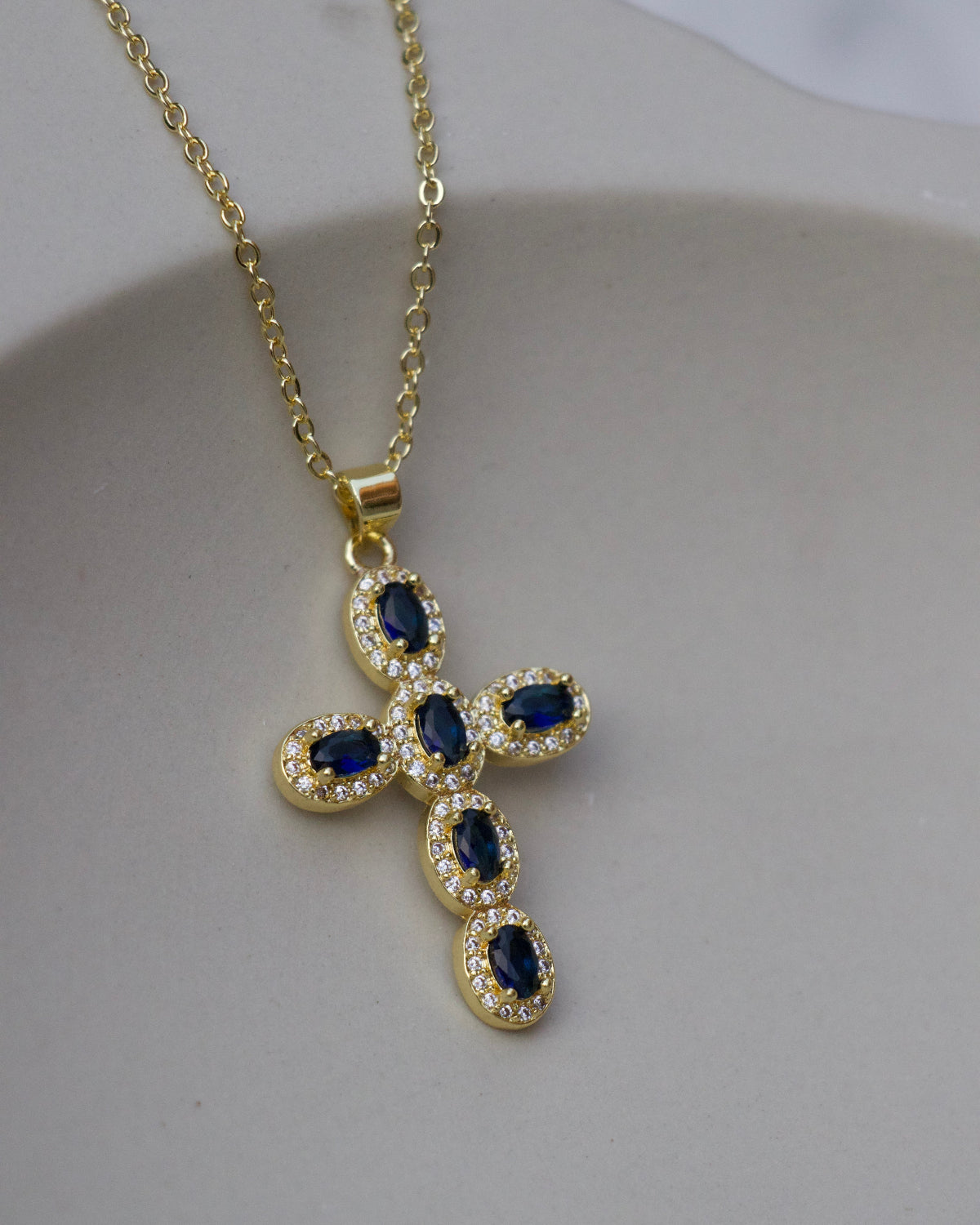 Midnight Cross Necklace