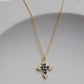 Blue Moon Cross Necklace