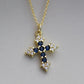 Blue Moon Cross Necklace