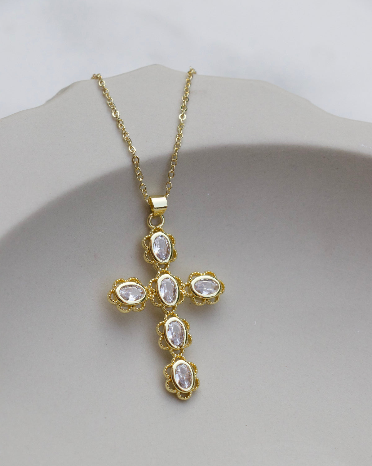 Bloom Cross Necklace