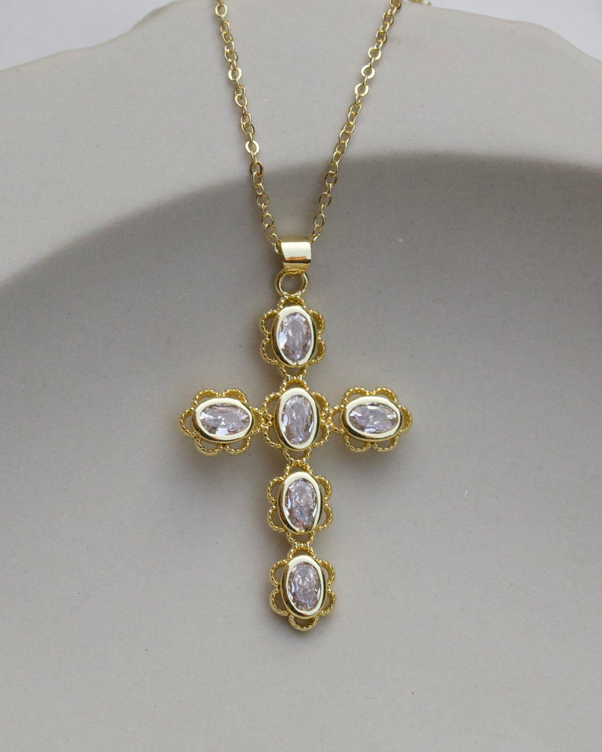 Bloom Cross Necklace