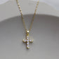 Lustre Cross Necklace