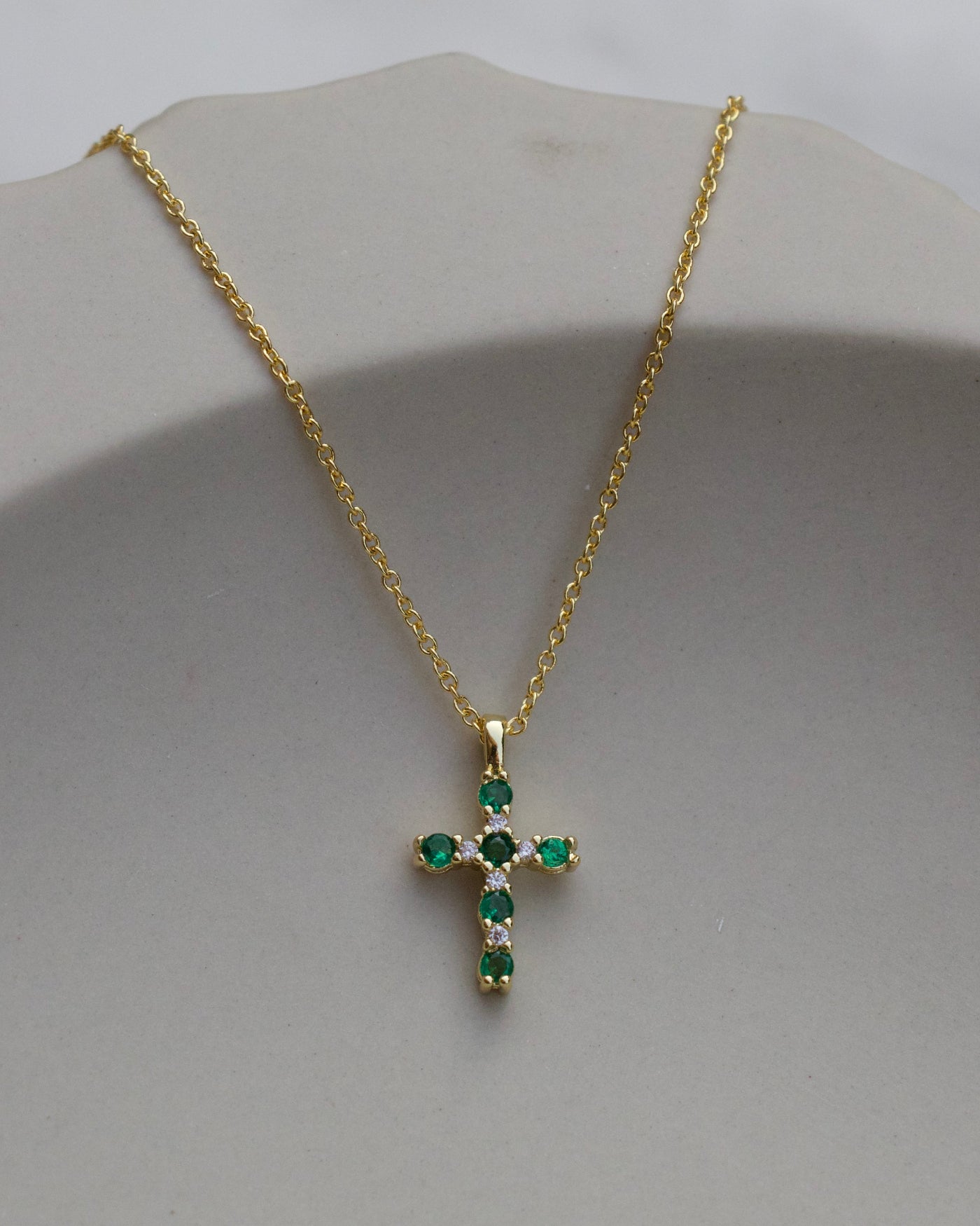 Basil Cross Necklace