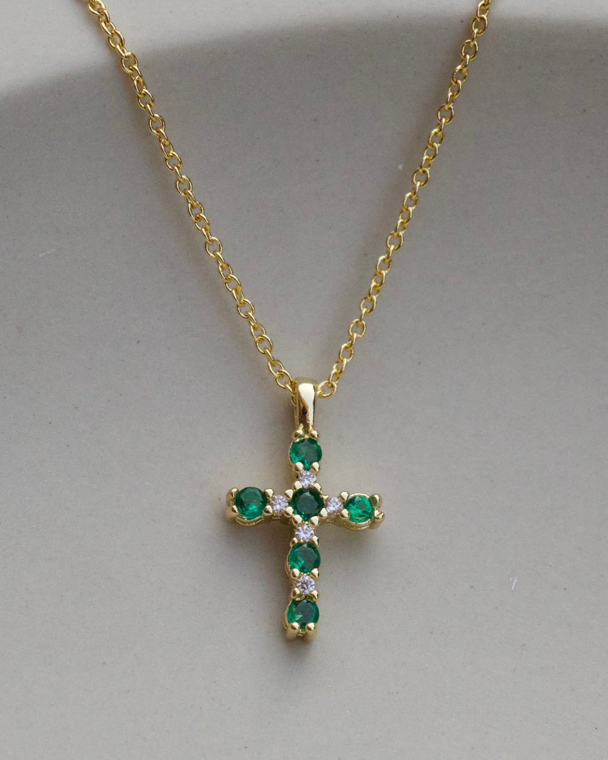 Basil Cross Necklace