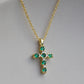 Basil Cross Necklace
