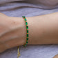 Sage Tennis Slider Bracelet