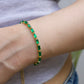Sage Tennis Slider Bracelet