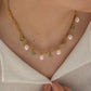 Pearl And Stone Necklace