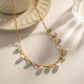 Pearl And Stone Necklace