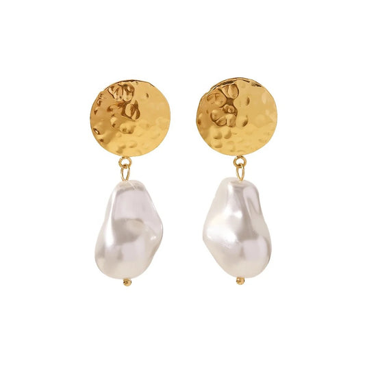 Moon Pearl Earrings