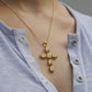 Bloom Cross Necklace