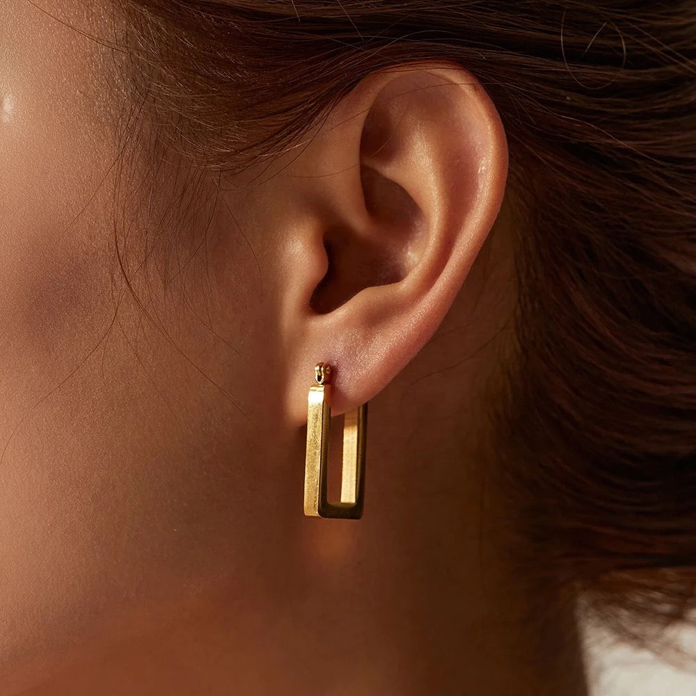 Arched Hoop Earrings