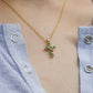 Basil Cross Necklace