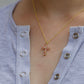 Blush Cross Necklace
