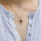 Blue Moon Cross Necklace