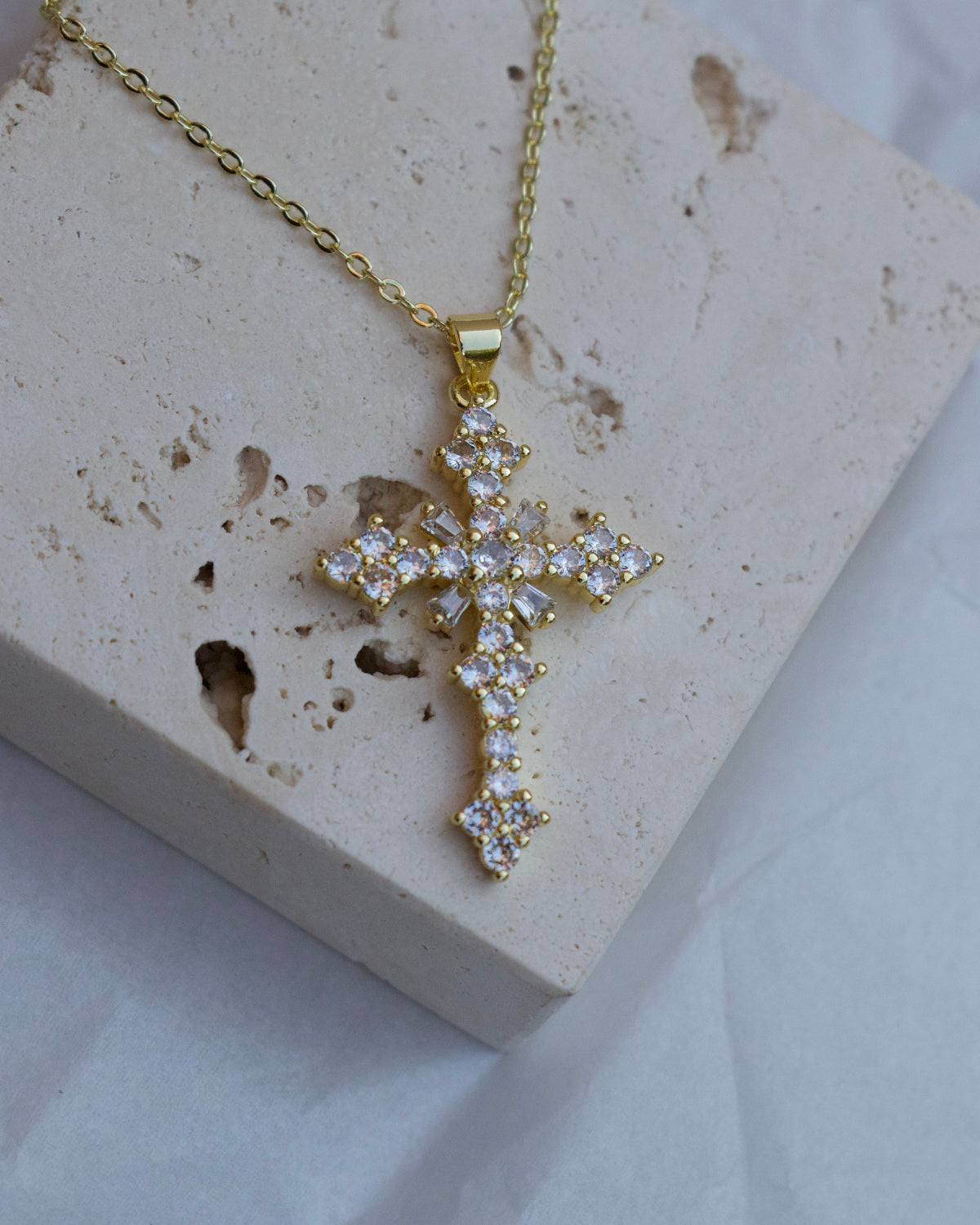Rosalie Cross Necklace