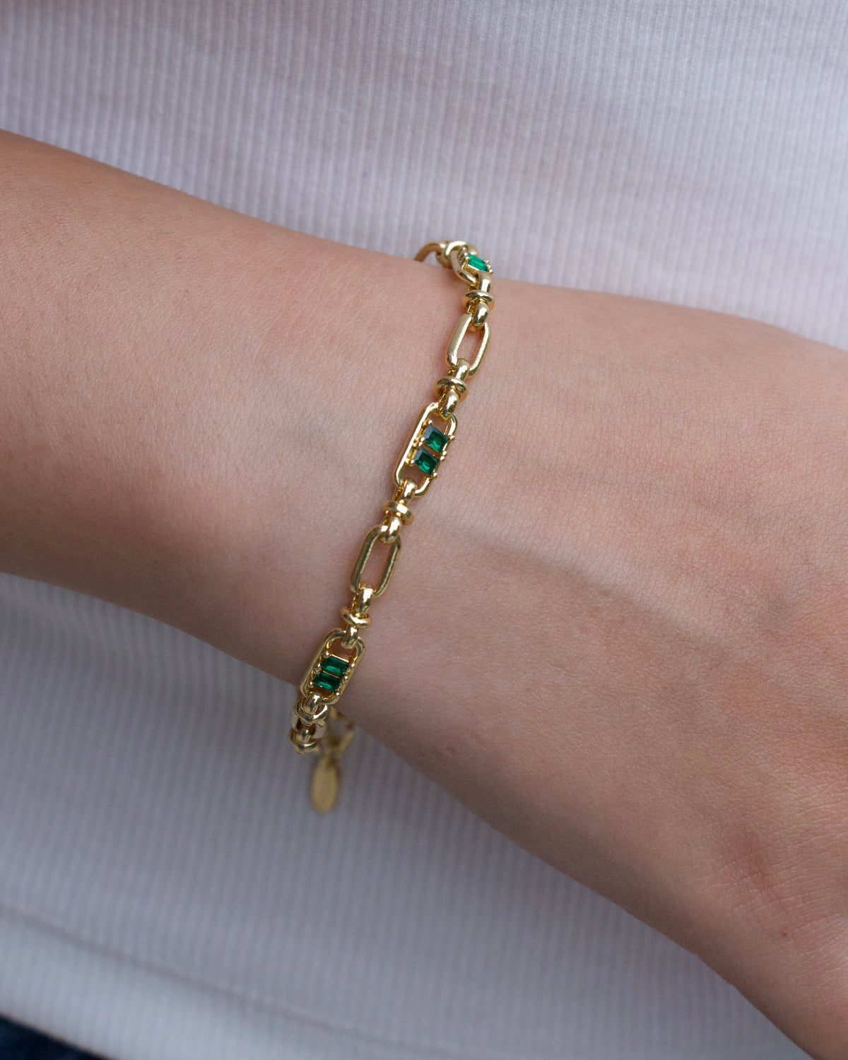 Emerald Link Bracelet