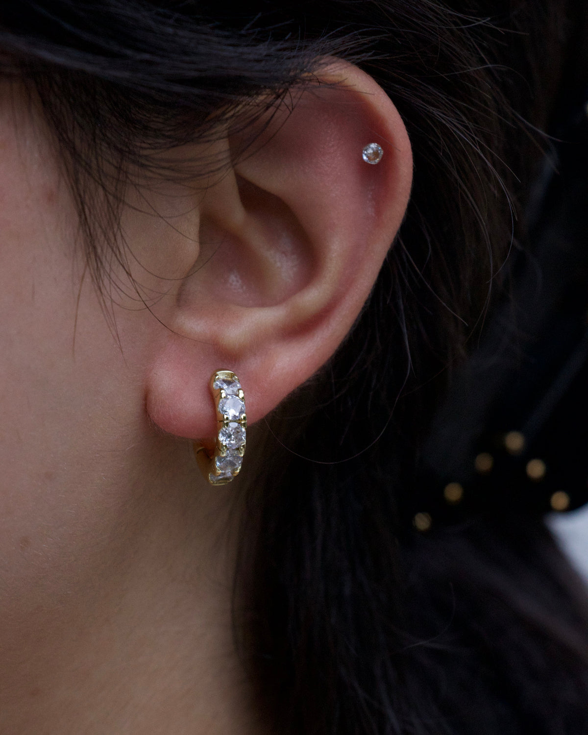 Crystal Glow Hoops