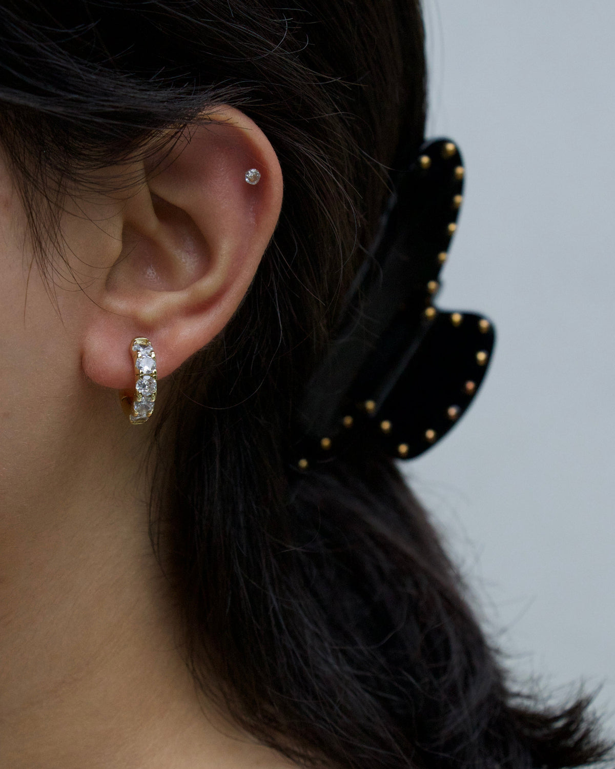 Crystal Glow Hoops