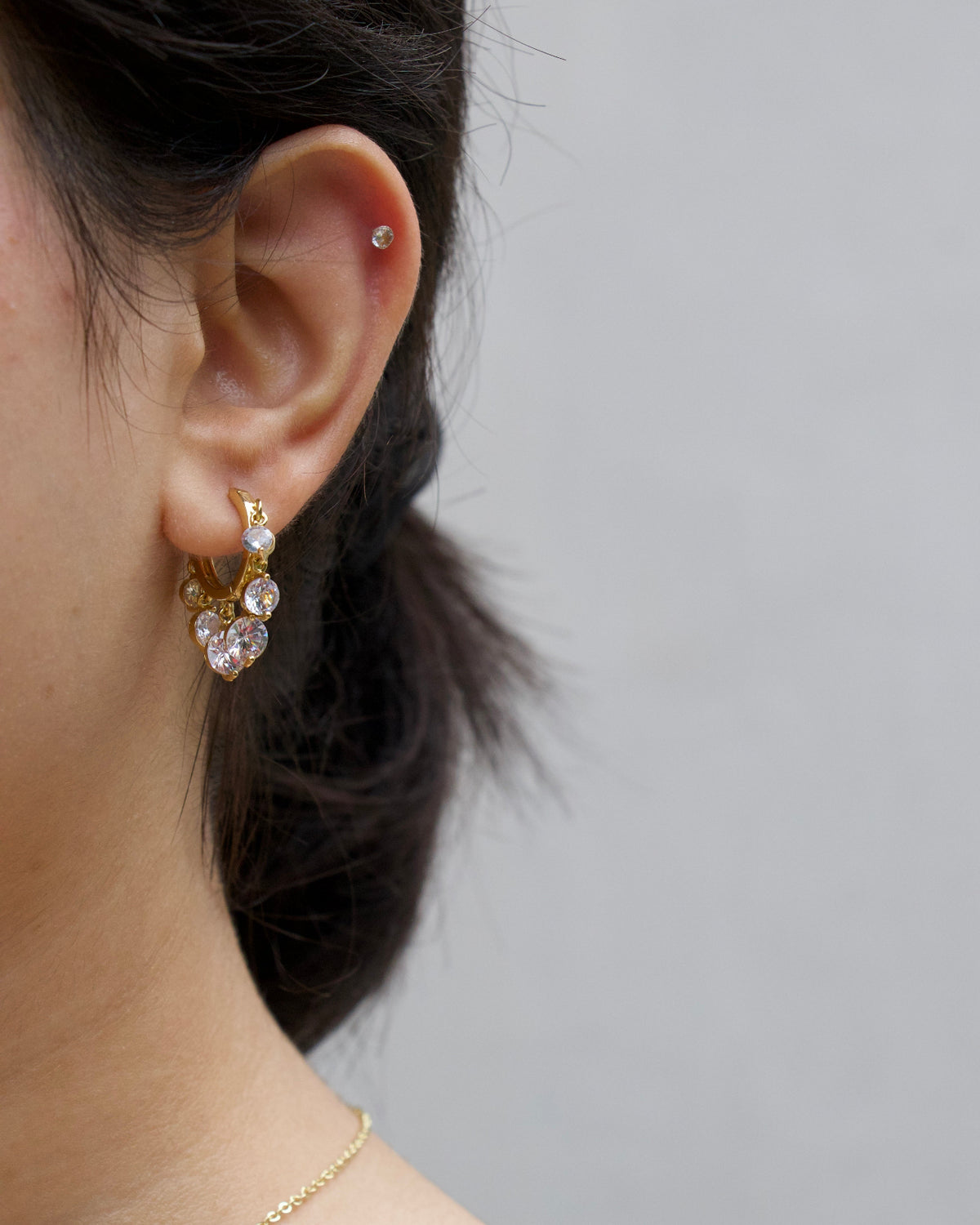Opulence Crystal Hoops