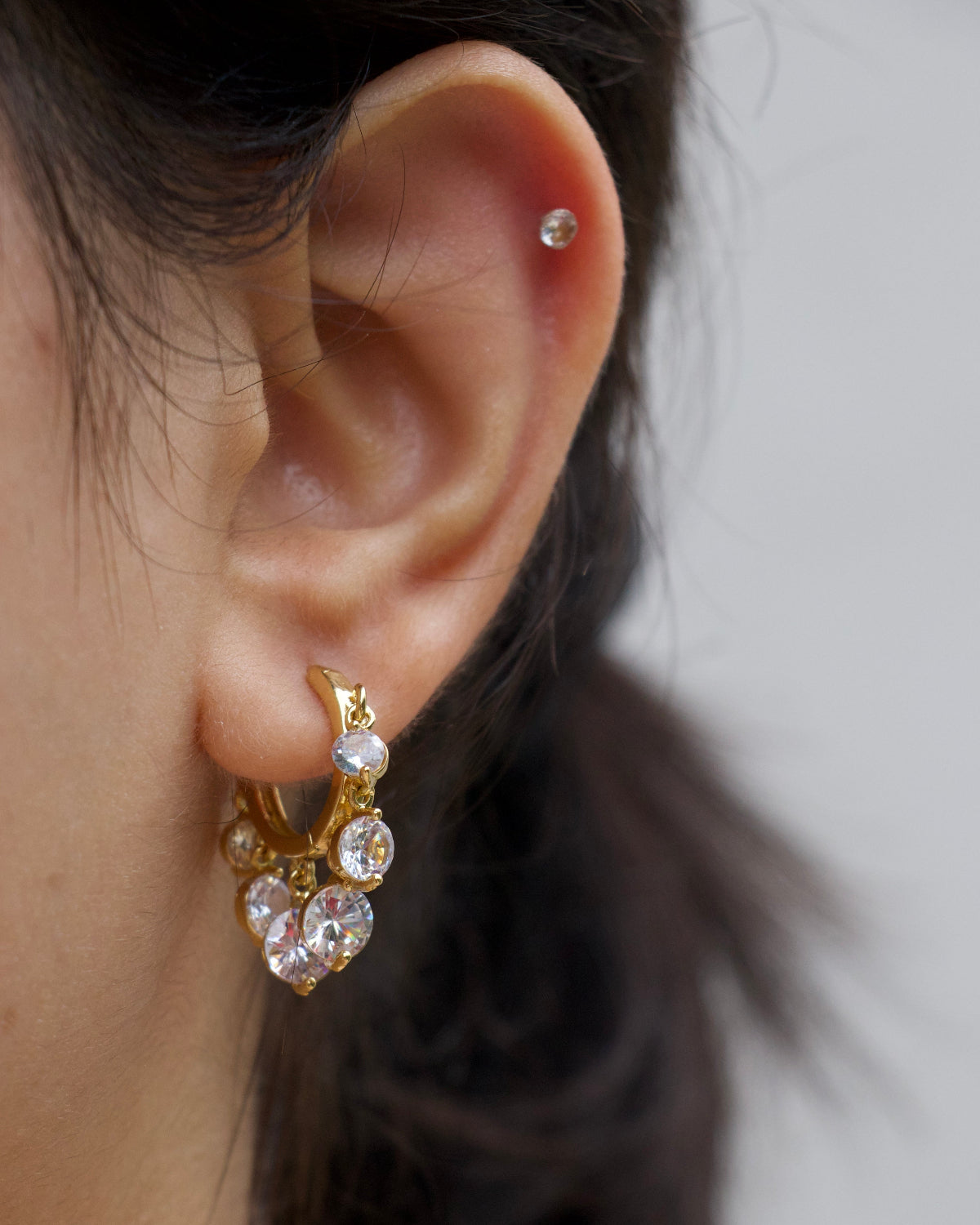 Opulence Crystal Hoops