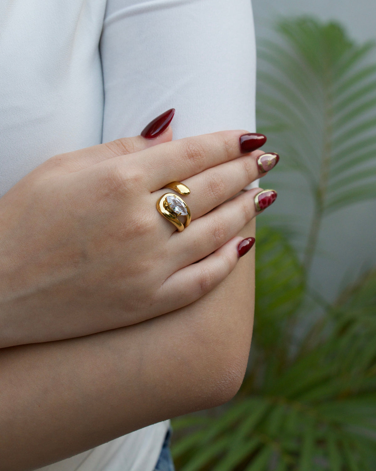 Moonleaf Ring