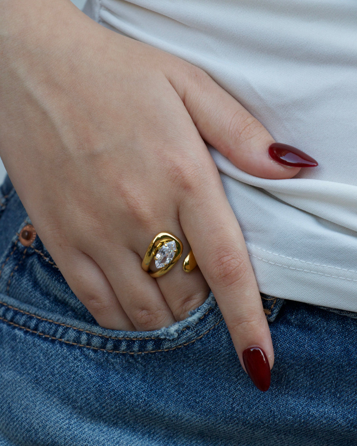 Moonleaf Ring