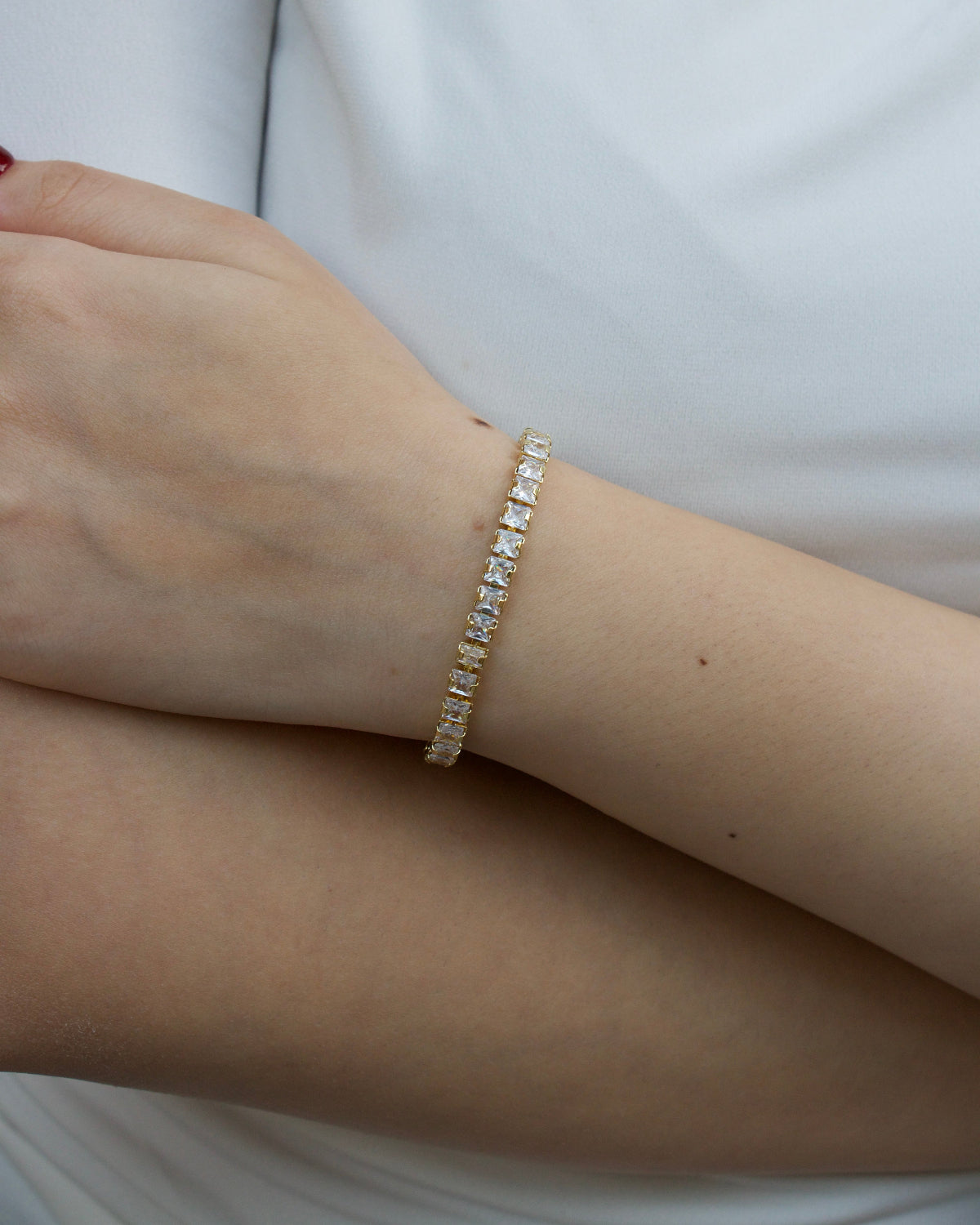 Aura Tennis Slider Bracelet