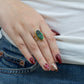 African Turquoise Stone Ring