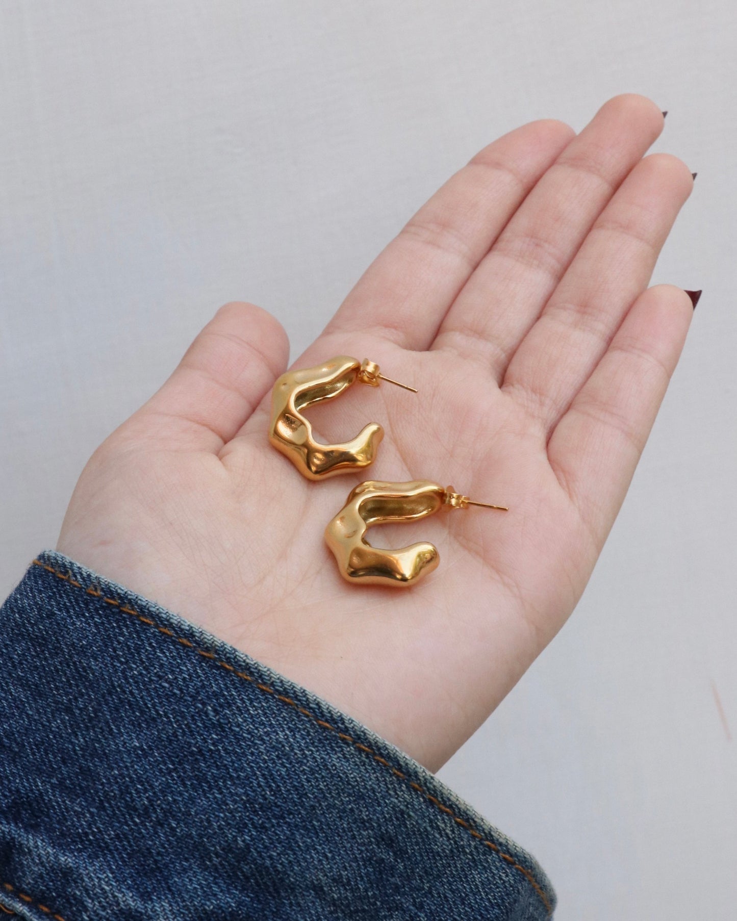 Arch Hammered Earrings