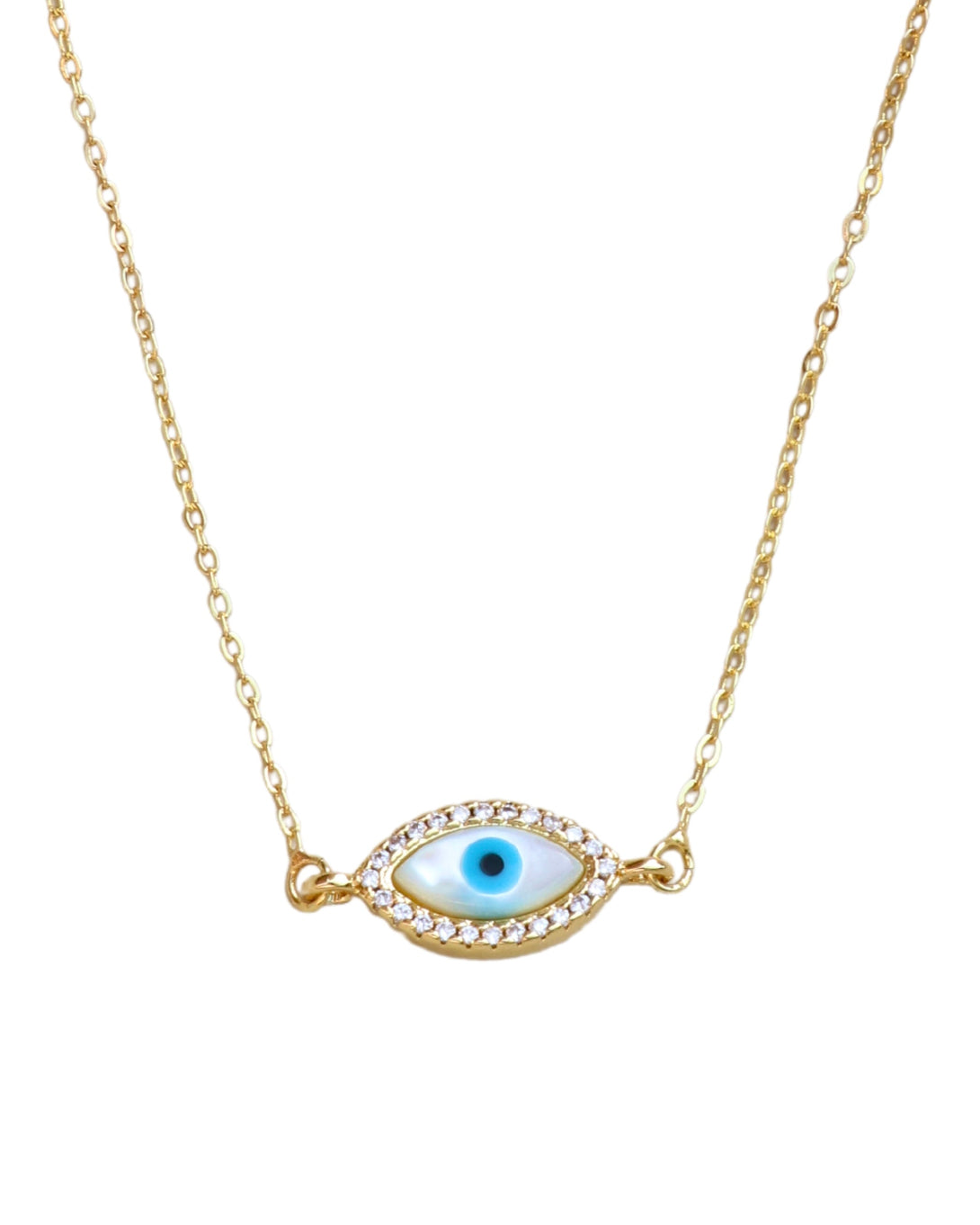 Evil Eye Shell Necklace