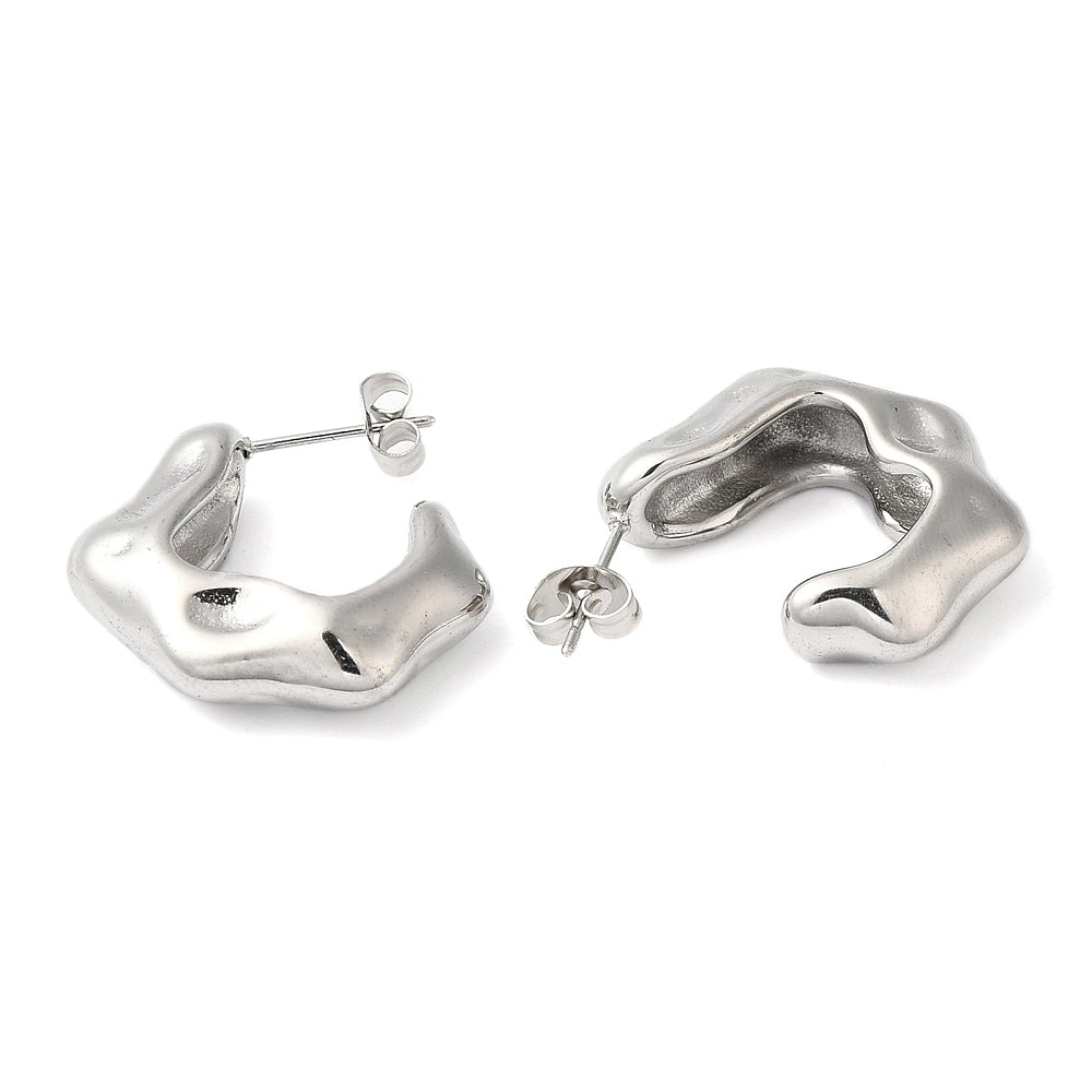 Arch Hammered Earrings
