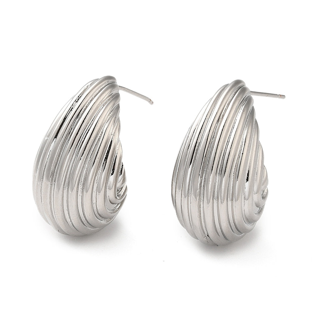 Striped Waterdrop Earrings
