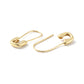 Safety Pin Hoop Earrings
