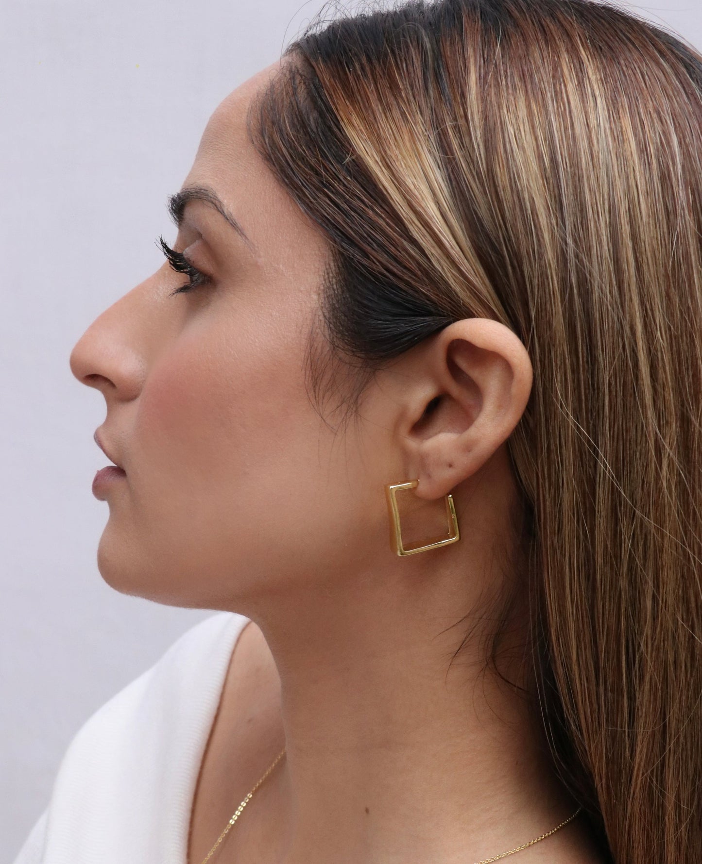 Open Square Hoops