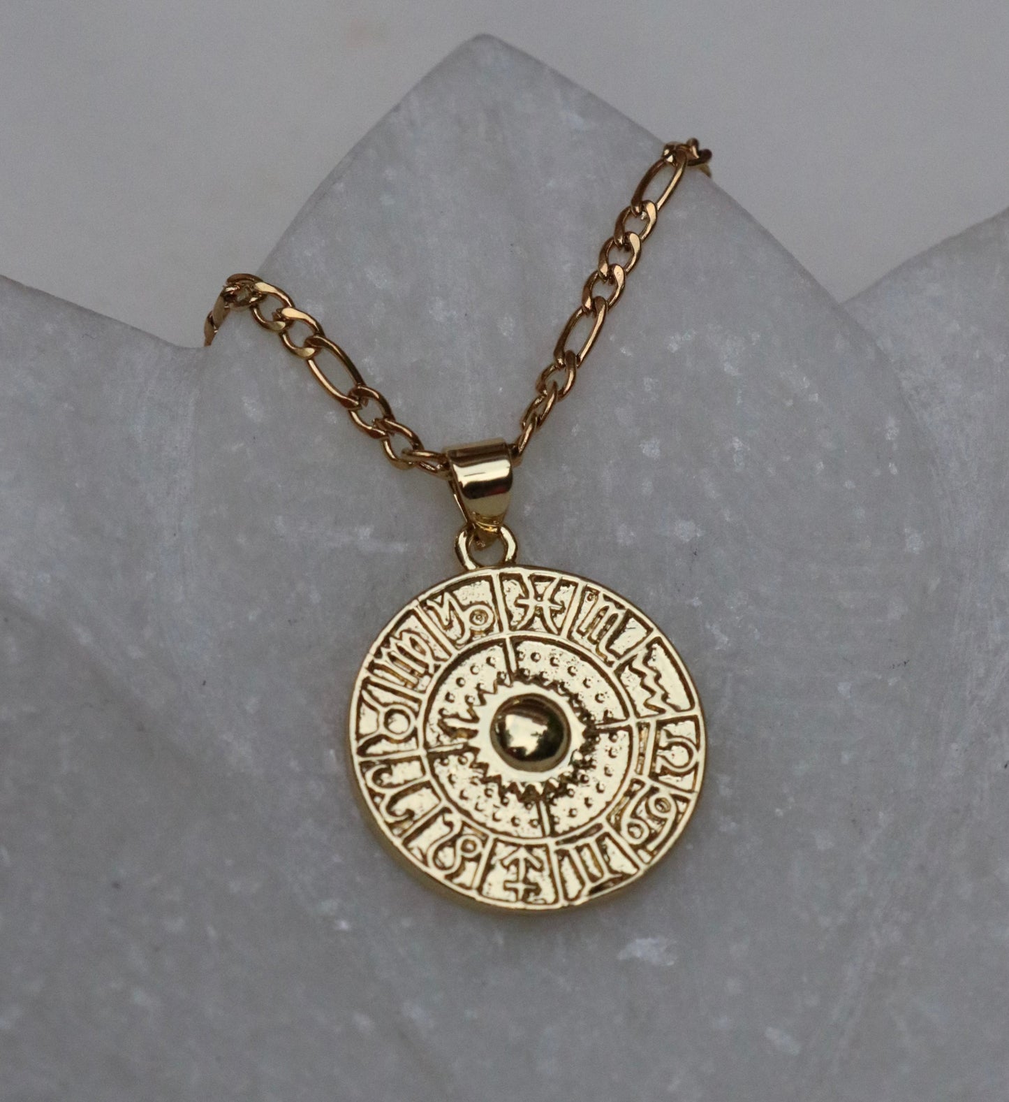 Zodiac Wheel Necklace
